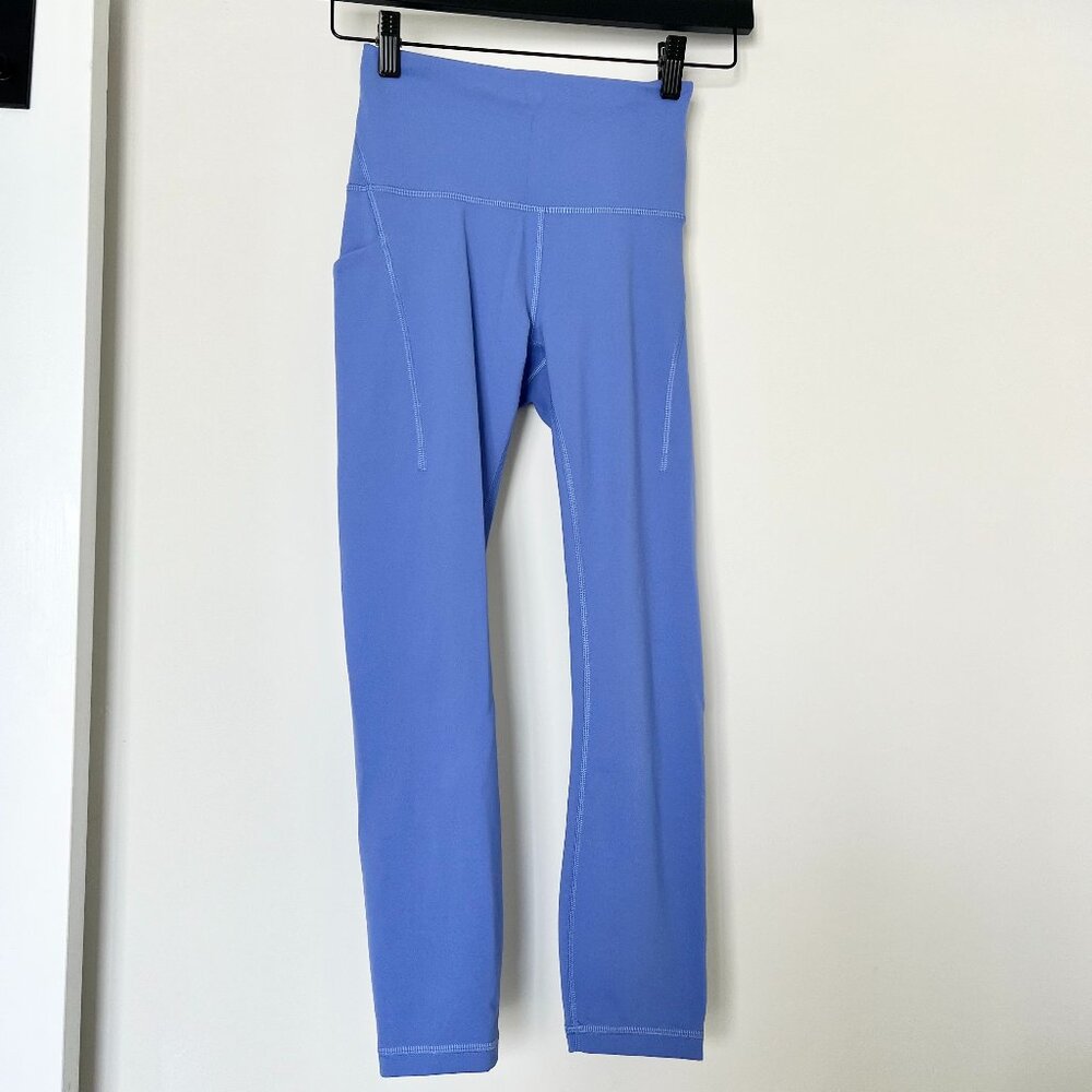 Lululemon Wunder Train High-Rise Crop with Pockets 23" | Size 4 | Wild Indigo